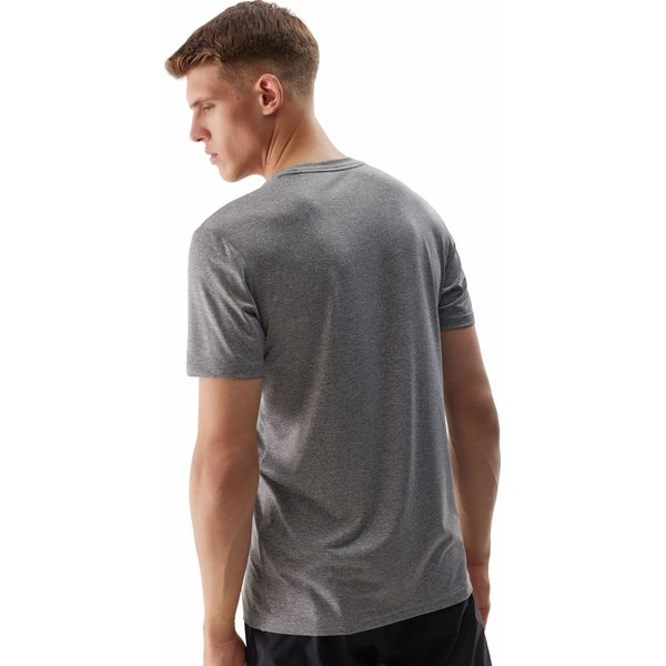 Koszulka męska 4FWSS24TFTSM599 4F - chłodny jasny szary melanż