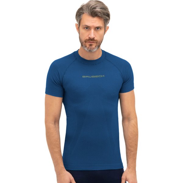 Koszulka męska 3D Pro Brubeck - ciemnoniebieski