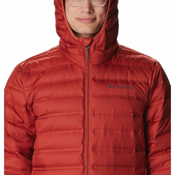 Kurtka puchowa męska Lake 22 Down Hooded Columbia - czerwona