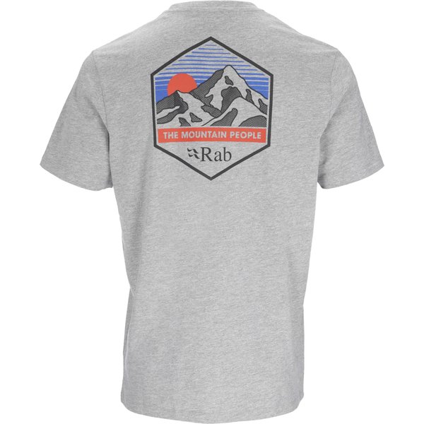 Koszulka męska Stance Mountain Peak Tee Rab - Grey Marl
