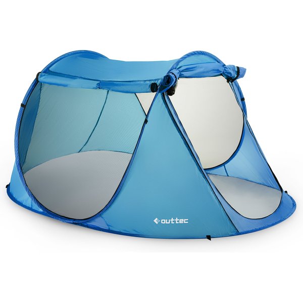 Parawan, namiot plażowy samorozkładający zamykany Canopy Outtec WYPRZEDAŻ - niebieski