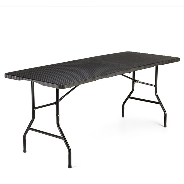 Stół cateringowy, bankietowy rozkładany 180cm Luverno - rattan