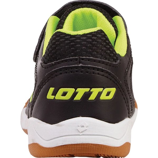 Buty halowe Whizzer K Jr Lotto - black/fr.yellow