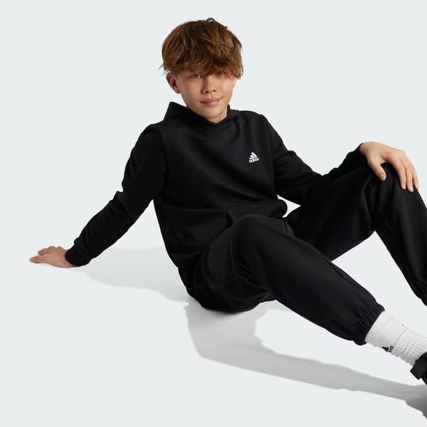 Bluza juniorska Essentials Small Logo Feel Cozy Fleece Adidas - Black
