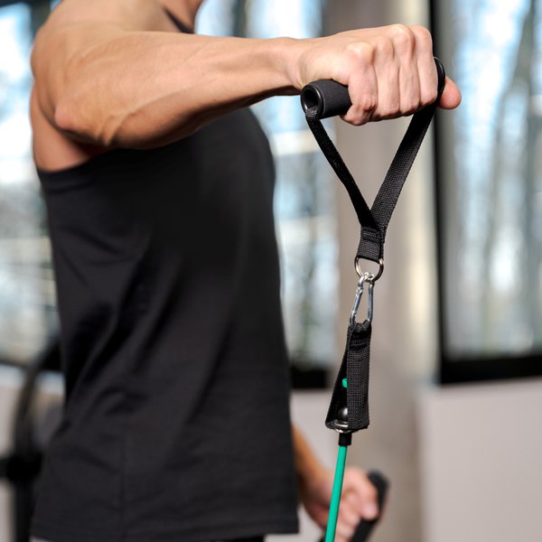 Zestaw ekspanderów gumowych do ćwiczeń 5szt Gymtek - czarne