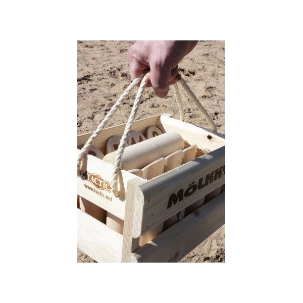 Gra plenerowa w drewnianej skrzynce Molkky Tactic