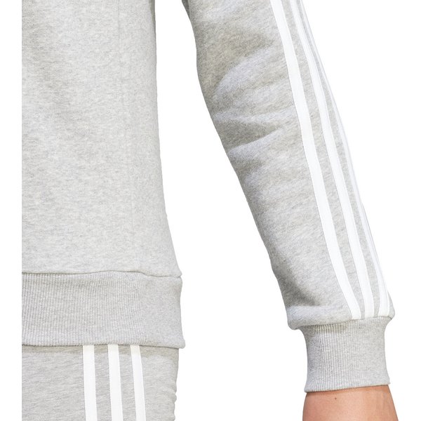 Bluza damska Essentials 3-Stripes Fleece Sweatshirt Adidas - szary