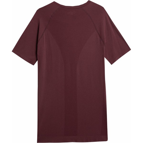 Koszulka męska 4FAW23TFTSM435 4F - ciemny czerwony