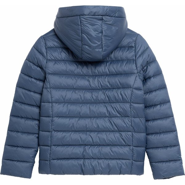 Kurtka puchowa chłopięca 4FJAW23TDJAM273 4F - granat