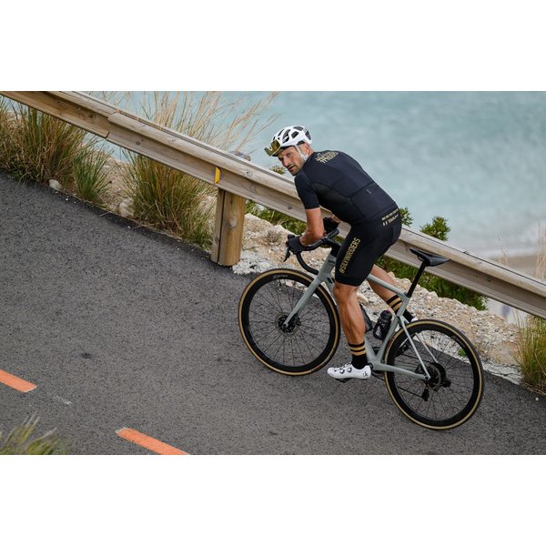 Spodenki rowerowe męskie na szelkach Cantono Silvini