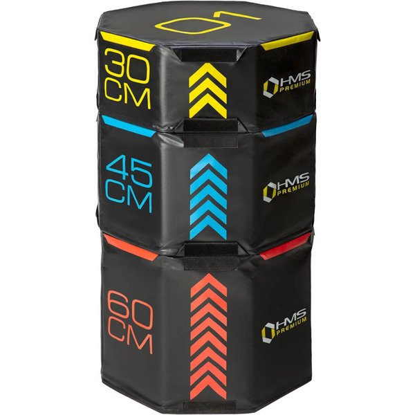 Skrzynie plyometryczne Octagon Soft 3szt. HMS Premium