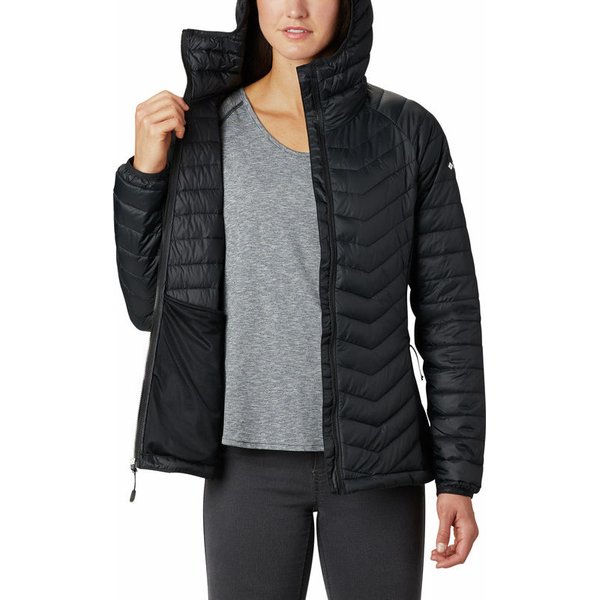 Kurtka damska Powder Pass Hooded Columbia - czarna