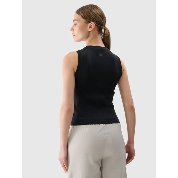 Bezrękawnik damski TSLEF132 4F - głęboka czerń