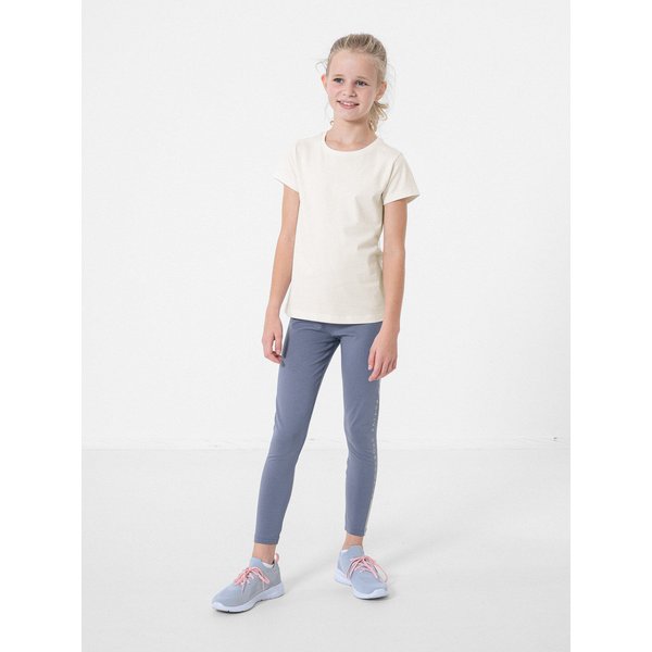 Legginsy dziewczęce HJZ22 JLEG002 4F - denim