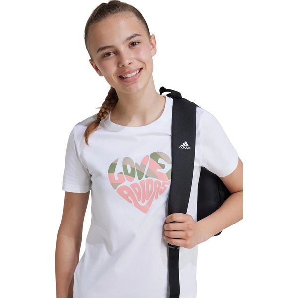 Koszulka juniorska Xpress Street Jam Graphic Adidas - biała