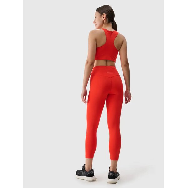 Legginsy damskie TFTIF308 4F - czerwony