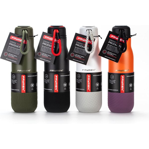 Butelka termiczna Como 500ml Fayren - pomarańczowa