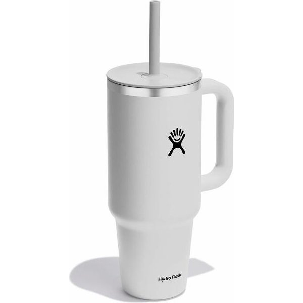 Kubek termiczny ze słomką All Around Travel Tumbler 1,18L Hydro Flask - white