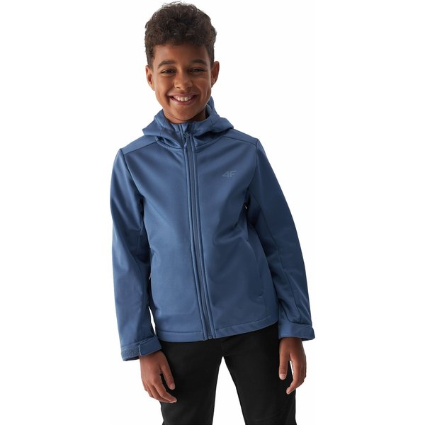 Softshell chłopięcy 4FJAW23TSOFM149 4F - denim