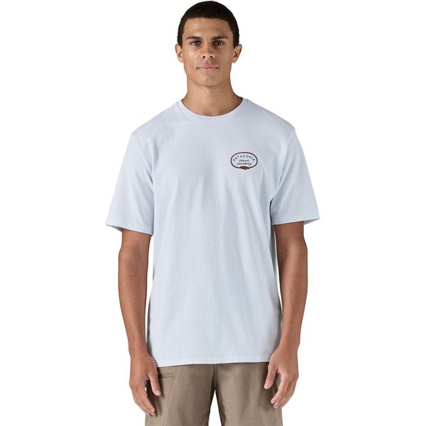 Koszulka męska Clean Climb Roots Responsibili Patagonia - white