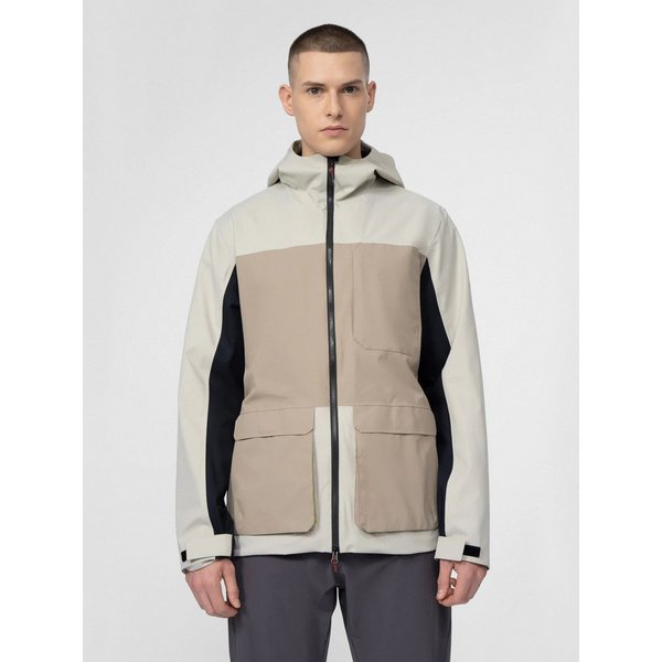 Kurtka męska H4L22 KUM060 4F - brązowa