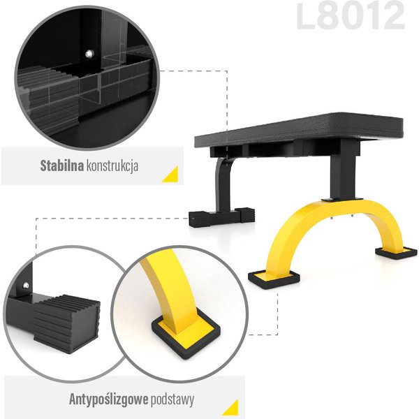 Ławka do ćwiczeń L8012 HMS Premium