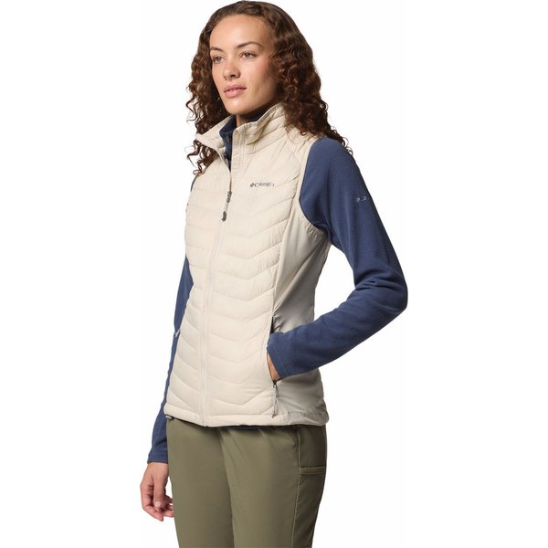 Kamizelka puchowa damska Powder Pass II Hybrid Columbia - dark stone