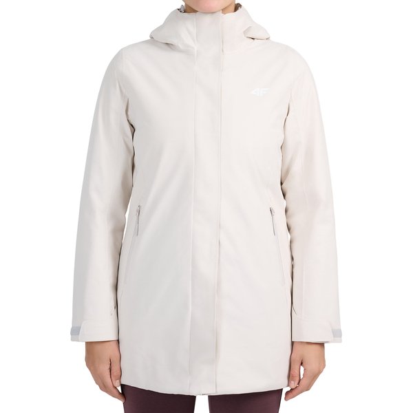 Kurtka ocieplana damska F1210 4F - COLD LIGHT GREY