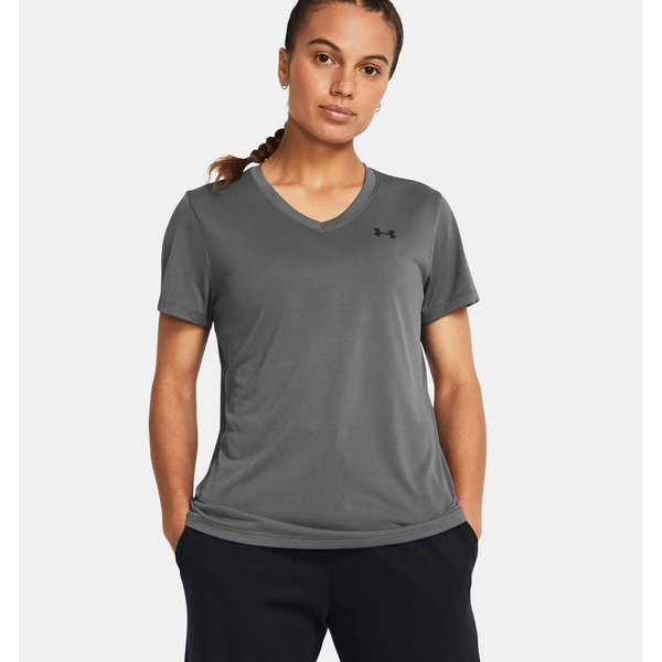 Koszulka damska Tech SSV Solid Under Armour - Castlerock/Black