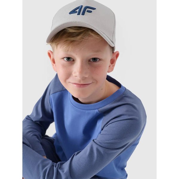 Longsleeve chłopięcy TLONM420 4F - jasny niebieski