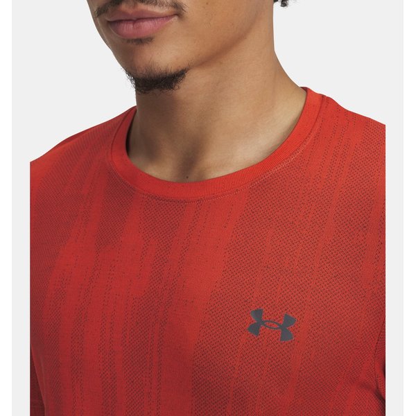 Koszulka męska Vanish Seamless Novelty Under Armour - Fire / Castlerock