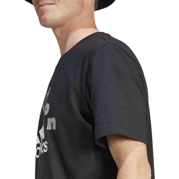 Koszulka męska Graphic Tee Adidas - czarna/biała