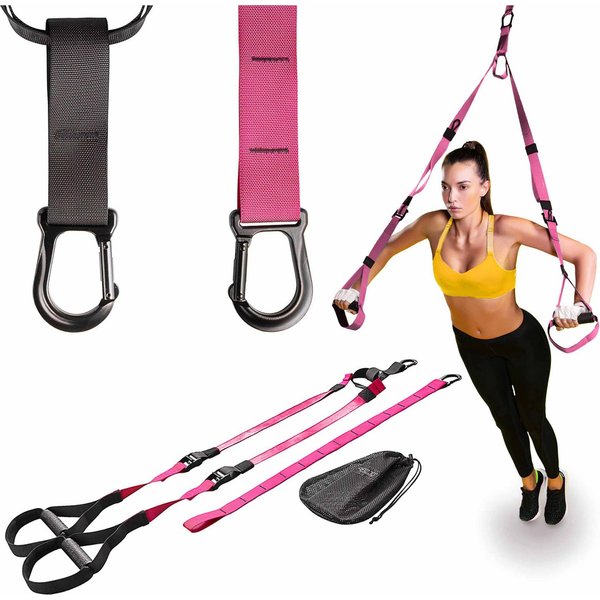 Zestaw taśm do ćwiczeń 4Fizjo - różowe