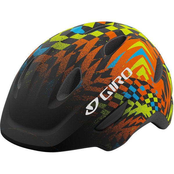 Kask juniorski Scamp Giro - black/orange/green/blue