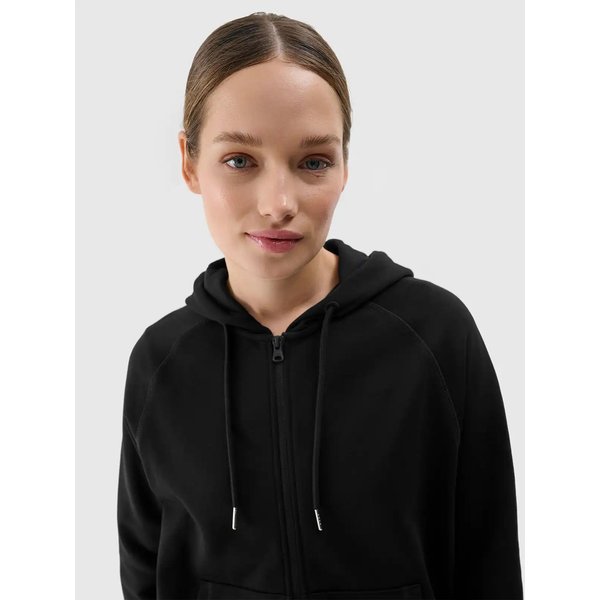 Bluza damska TSWSF1541 4F - głęboka czerń