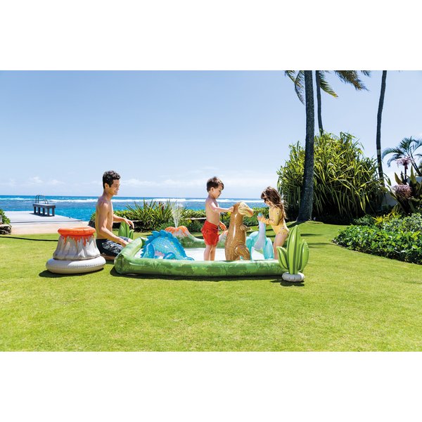 Basen, plac zabaw Park Jurajski 201x201x36cm Intex