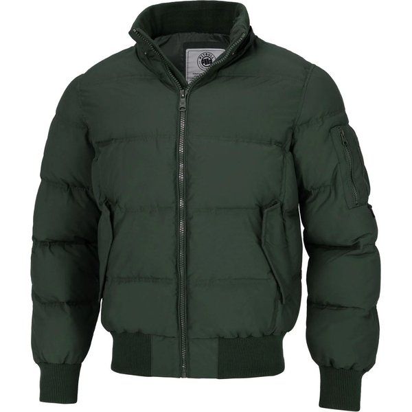 Kurtka męska Burnt Quilted Hooded Jacket Pitbull West Coast - Dark Olive