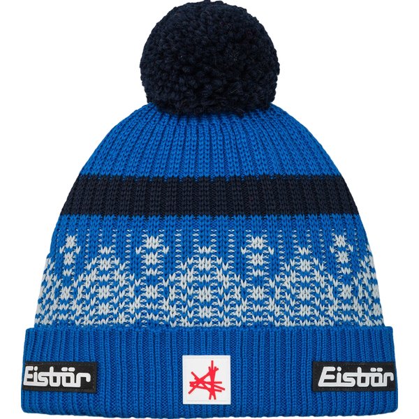 Czapka Norrak Pompon MÜ SA Eisbar - niebieski/biały