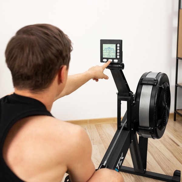 Wioślarz powietrzny XR4000 + pas do pomiaru tętna Gymtek
