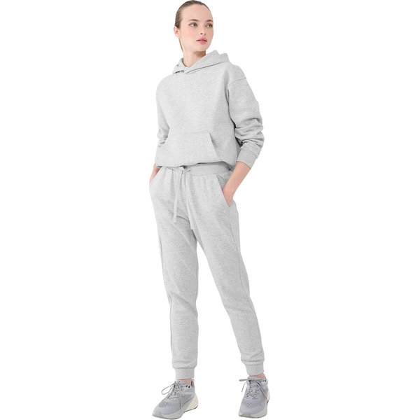 Bluza damska OTHWAW24TSWSF1681 Outhorn - ciepły jasny szary melanż