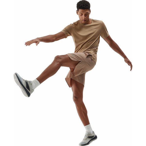 Koszulka męska 4FWSS24TFTSM702 4F - beż