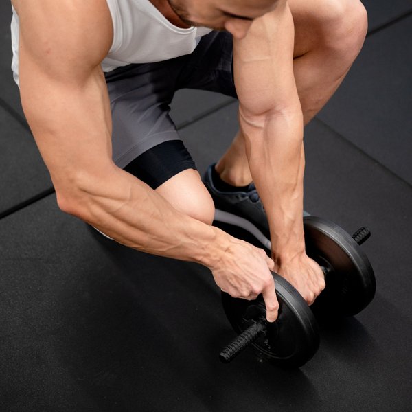 Gryf krótki prosty 40cm Gymtek - 40cm czarny