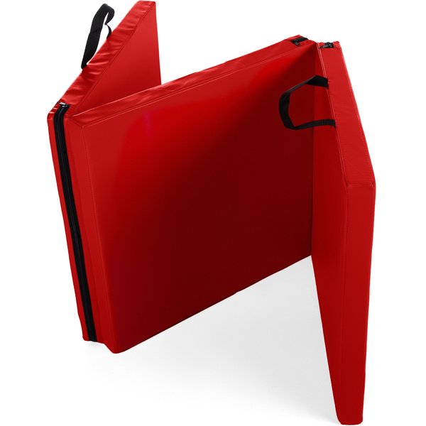 Materac gimnastyczny Triple 180x60x5cm Gymtek - czerwony