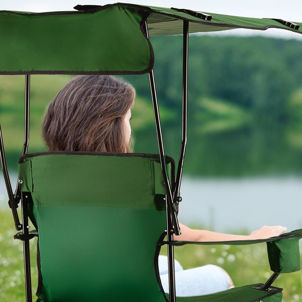 Krzesło turystyczne, wędkarskie Sun XXL Outtec - Sun zielone