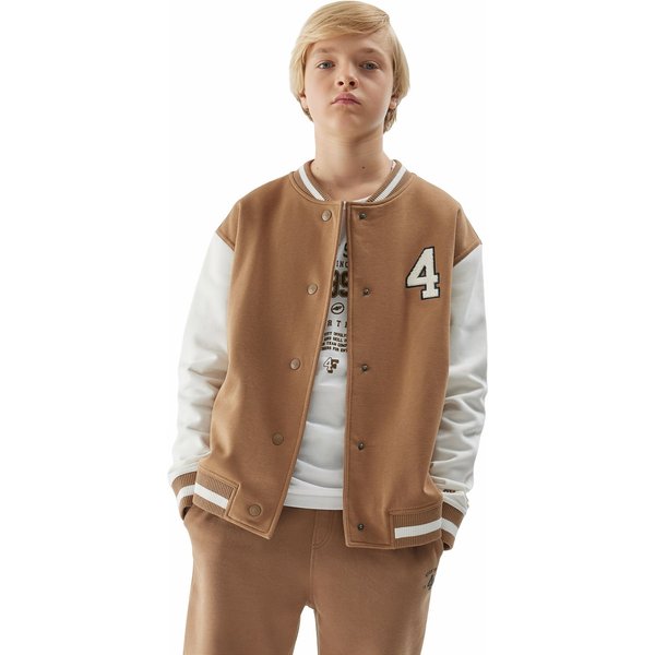 Bluza chłopięca 4FJAW23TSWSM635 4F - beż