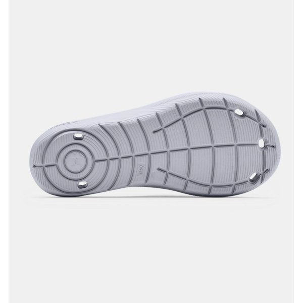 Klapki Locker IV Jr Under Armour - białe