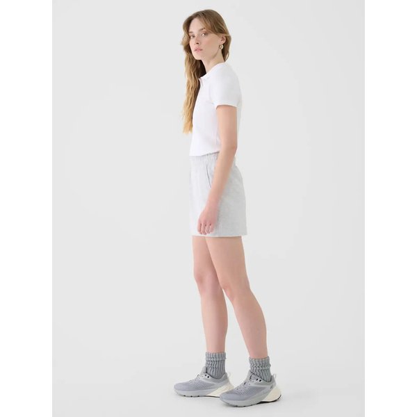 Spodenki damskie TSHOF542 4F - chłodny jasny szary melanż