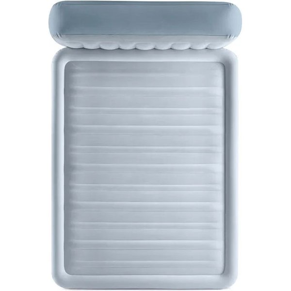 Materac 2-osobowy z zagłówkiem i pompką Plush Queen 152x236x46cm Intex