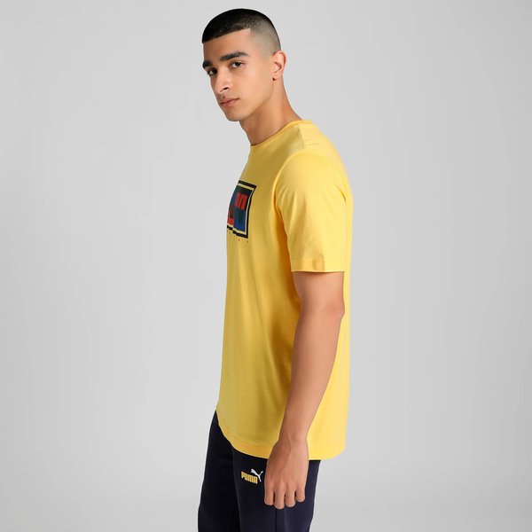 Koszulka męska Graphics Box Tee Puma - Sunny Yellow