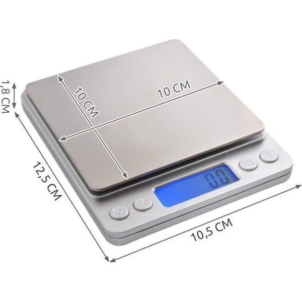 Elektroniczna waga jubilerska/kuchenna 2kg WK3465